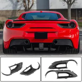Takavalojen peitepaneelit (2015-2017, hiilikuitu) Ferrari 488 GTB 2015–2019 kuva 1