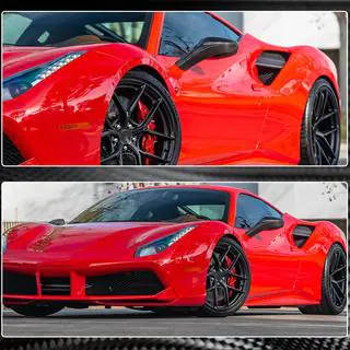 Hiilikuituiset takalokasuojan levikkeet (2015-2019, Hiilikuitu) Ferrari 488 GTB 2015–2019 kuva 4