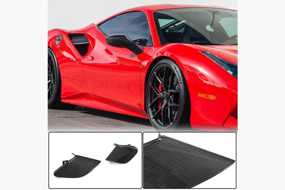 Ferrari 488 GTB 2015–2019 Hiilikuituiset takalokasuojan levikkeet (2015-2019, Hiilikuitu) Image