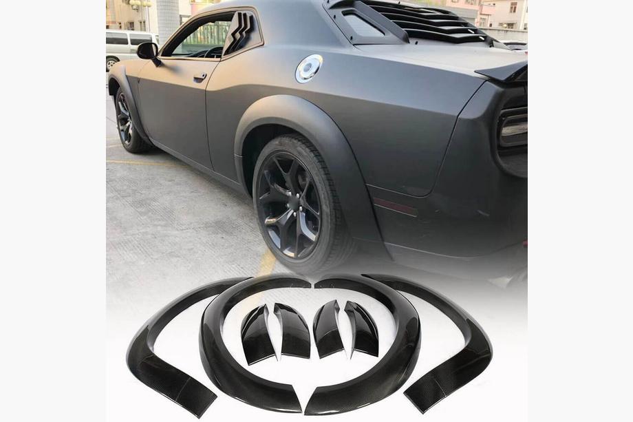Dodge Challenger 2008–2023 Pyöränkaaren listat (2015-2019, Hiilikuitu) Image