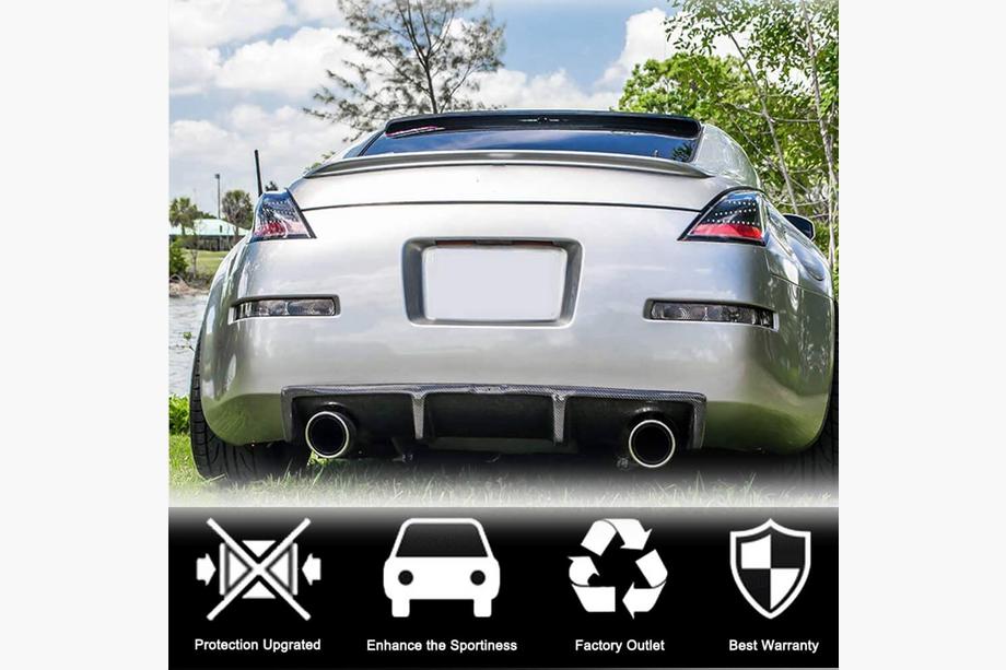 Nissan 350Z 2002–2009 Takapuskurin diffuusori (2003-2009, hiilikuitu) Kuva 3