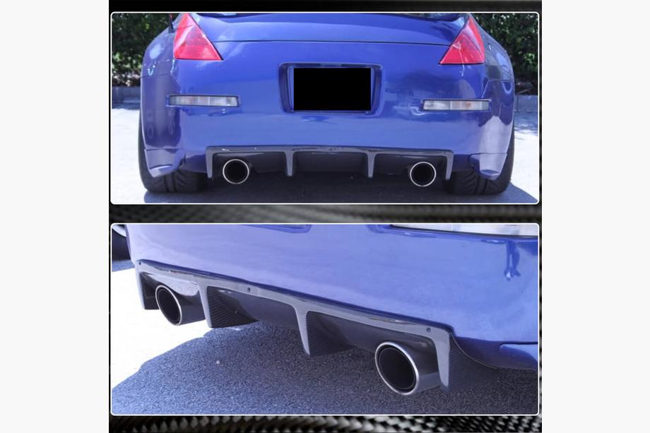 Nissan 350Z 2002–2009 Takapuskurin diffuusori (2003-2009, hiilikuitu) Kuva 4