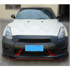 Nissan GT-R 2008–2025 Etupuskurin lipa Lip (2009-2015, Hiilikuitu) kuva 3