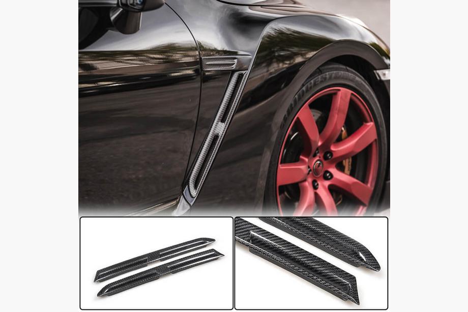 Nissan GT-R 2008–2025 Hiilikuituiset etulokasuojan listat (2009-2015, Carbon) Image