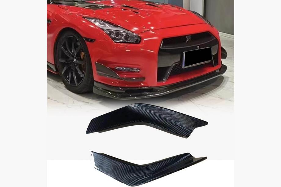 Nissan GT-R 2008–2025 Etu puskurin lisäosa (2009-2015, hiilikuitu) Image