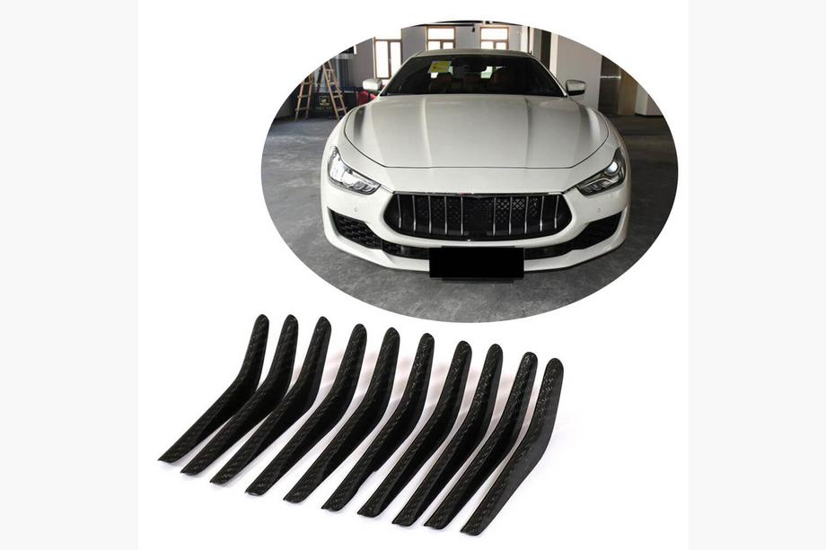 Maserati Ghibli 2013–2023 Hiilikuituiset etusäleikön peitelistat (Base/S/S Q4 2018-2020) Image