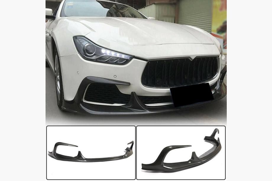 Maserati Ghibli 2013–2023 Etupuskurin lippoileri Lip V1 (Base/S/S Q4 2013-2017, hiilikuitu) Kuva 1