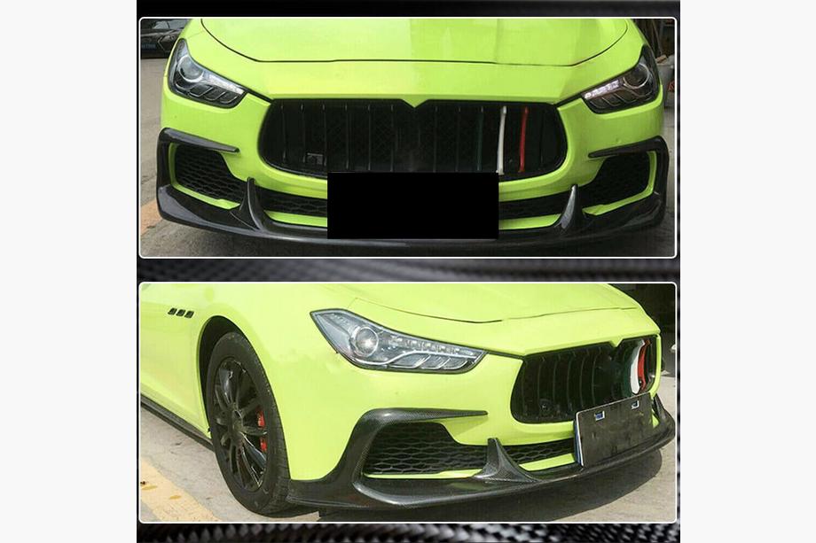 Maserati Ghibli 2013–2023 Etupuskurin lippoileri Lip V1 (Base/S/S Q4 2013-2017, hiilikuitu) Kuva 4