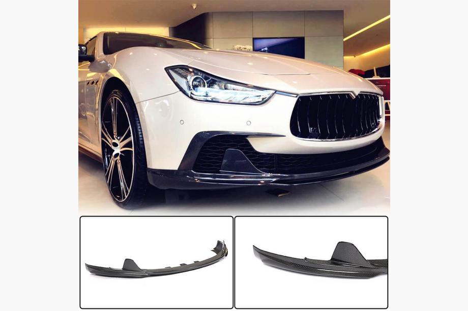 Maserati Ghibli 2013–2023 Etupuskurin lip spoileri Lip V3 (Base/S/S Q4 2013-2017, hiilikuitu) Image