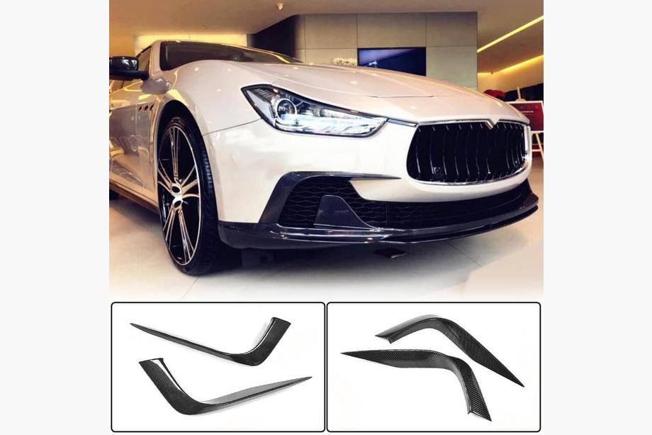 Maserati Ghibli 2013–2023 Etupuskurin lisäosat (Base/S/S Q4 2013-2017, hiilikuitu) Kuva 1