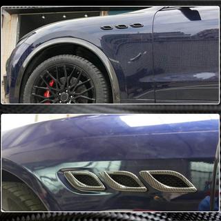 Hiilikuituiset etulokasuojan suojat (2013-2017) Maserati Quattroporte 2013–2023 kuva 3