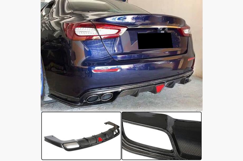 Maserati Quattroporte 2013–2023 Takapuskurin diffuusori V1 (S/S Q4 2017-2020, hiilikuitu) Image