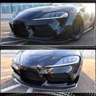 Toyota Supra 2019– Etupuskurin lipa Lip V1 (hiilikuitu) kuva 6