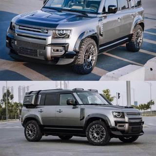 Lokasuojan levikkeet (Bushwacker, 6 kpl, hiilikuitu) Land Rover Defender 2019– kuva 3