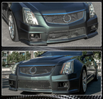 Cadillac CTS 2007–2014 Etupuskurin suojalistat (CTS V Coupe, hiilikuitu) kuva 2