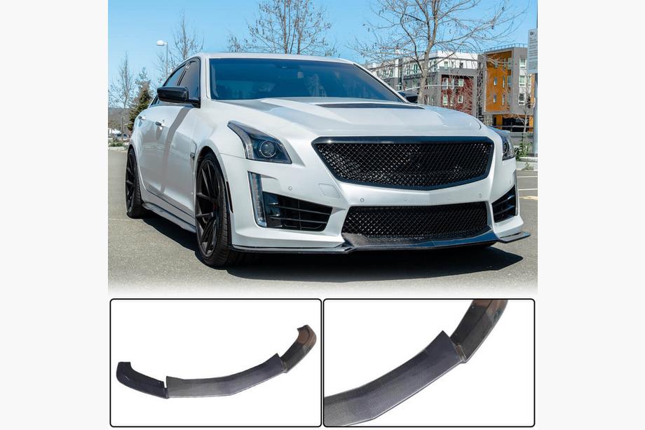 Cadillac CTS 2013–2019 Etupuskurin lippa Lip V2 (CTS V Sedan 2016-2019, hiilikuitu) Image