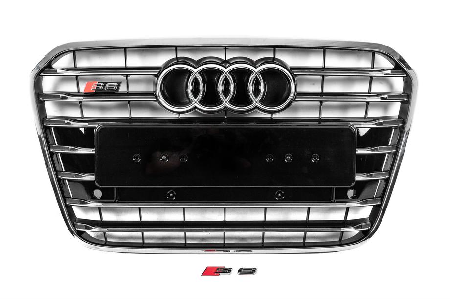 Audi A6 C7 2011–2017 Musta etusäleikkö kromikehyksellä S-style (2011-2014) Image