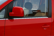 Volkswagen Caddy 2004–2010 Alaikkunalistat (ruostumaton teräs) Etuoville, Carmos – turkkilainen teräs kuva 2