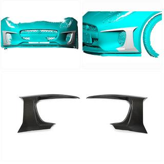 Hiilikuituiset etupuskurin listat (Base 2017-2019) Jaguar F-Type 2013–2024 kuva 2
