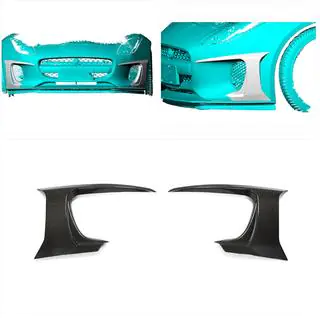 Hiilikuituiset etupuskurin listat (Base 2017-2019) Jaguar F-Type 2013–2024 kuva 2