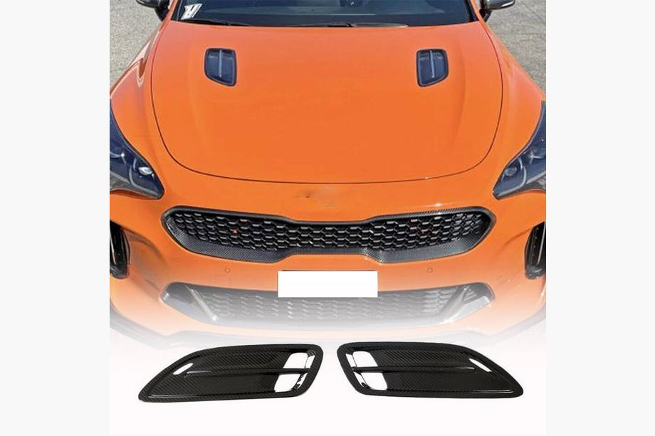 Kia Stinger 2017–2023 Konepellin listat (hiilikuitu) Image