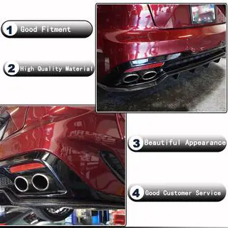 Takapuskurin diffuusori (hiilikuitu) Kia Stinger 2017–2023 kuva 2