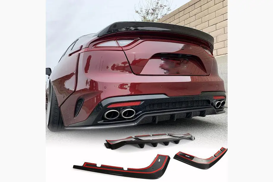 Kia Stinger 2017–2023 Takapuskurin diffuusori (hiilikuitu) Image
