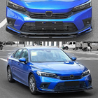 Honda Civic Sedan 2021– Etupuskurin lippoileri Lip V1 (muovi) kuva 3