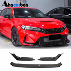 Honda Civic HB 2021– Etupuskurin lip spoileri Lip V2 (hiilikuitu) kuva 1