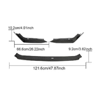 Honda Civic HB 2021– Etupuskurin lip spoileri Lip V2 (hiilikuitu) kuva 4