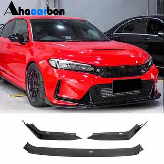 Etupuskurin lip spoileri Lip V2 (hiilikuitu) Honda Civic HB 2021– kuva 1