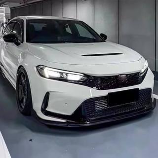 Etupuskurin lip spoileri Lip V2 (hiilikuitu) Honda Civic HB 2021– kuva 3