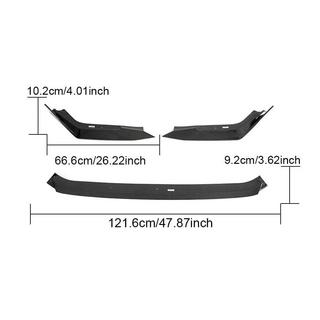 Etupuskurin lip spoileri Lip V2 (hiilikuitu) Honda Civic HB 2021– kuva 4