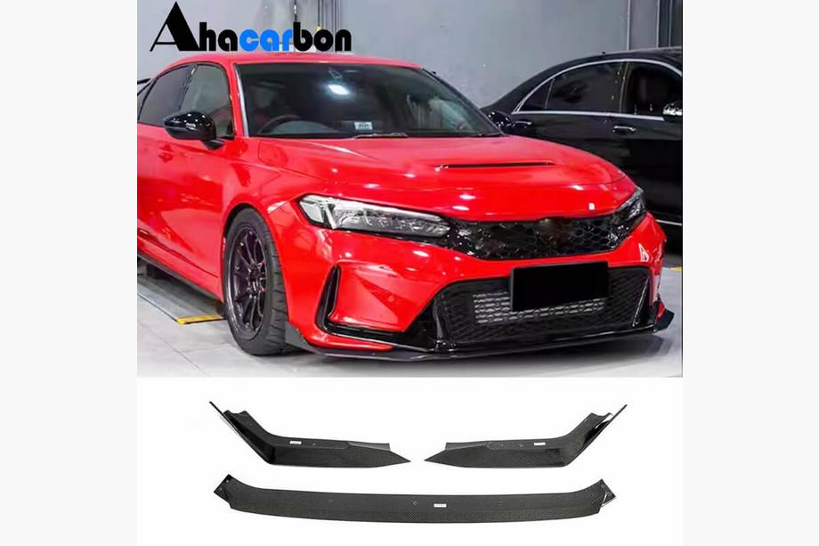Honda Civic HB 2021– Etupuskurin lip spoileri Lip V2 (hiilikuitu) Image