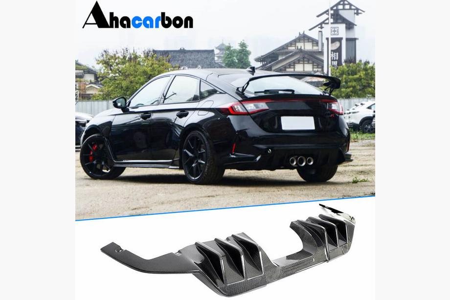 Honda Civic HB 2021– Takapuskurin diffuusori (hiilikuitu) Kuva 1