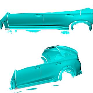 Helmalevikkeet (hiilikuitu) Honda Civic HB 2021– kuva 2