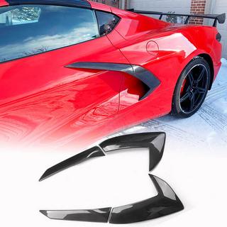 Takalokasuojien suojalistat (2019-2022, Carbon) Chevrolet Corvette C8 2019– kuva 1
