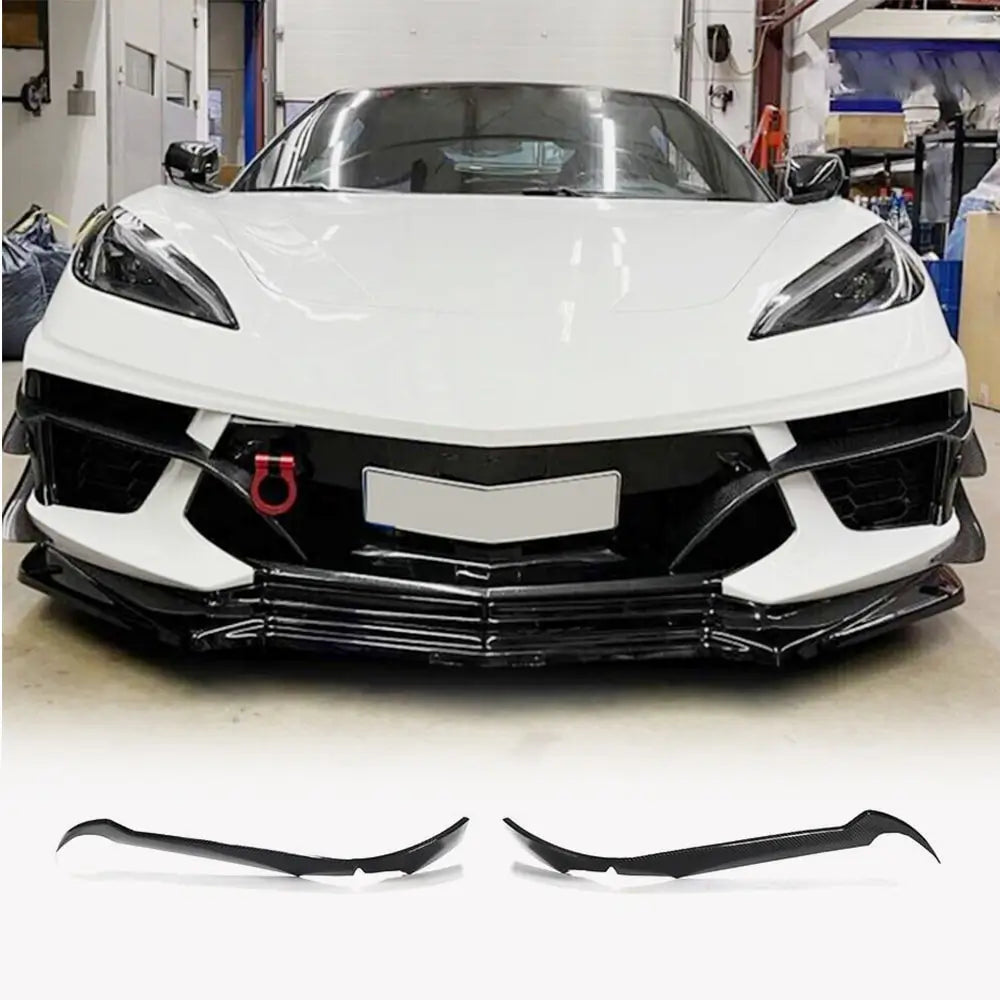 Etuhelmanpuskurin hiilikuitulistat (2019-2022, Carbon) Chevrolet Corvette C8 2019– kuva 1