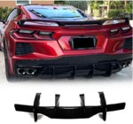 Chevrolet Corvette C8 2019– Takapuskurin diffuusori V2 (2019-2022, Hiilikuitu) kuva 7