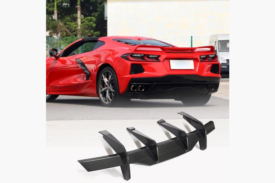 Chevrolet Corvette C8 2019– Takapuskurin diffuusori V2 (2019-2022, Hiilikuitu) Image