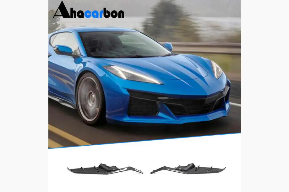 Chevrolet Corvette C8 2019– Hiilikuituiset etupuskurin lisäosat (Z06, 2020-2024) Image