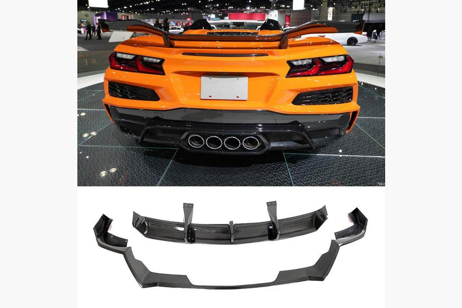 Chevrolet Corvette C8 2019– Takapuskurin diffuusori (Z06, 2022-2024, hiilikuitu) Image
