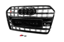 Audi A6 C7 2011–2017 Musta etumaski S-Style (2014-2017) kuva 3