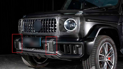 Mercedes G class W465 2025– Etu- ja takapuskurin lipat -sarja (G63 AMG, hiilikuitu) kuva 1