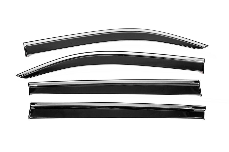 Peugeot Partner/Rifter 2019– Ikkunatuuliohjaimet kromilistalla Niken Luxury (4 kpl) Image