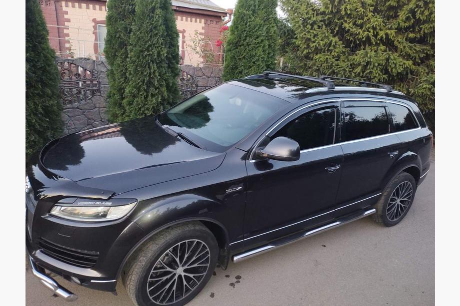 Audi Q7 2005–2015 Kattotelineen poikittaispalkit integroituihin kattokaiteisiin Skybar V2 120 cm (2 kpl) Image
