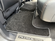 Nissan Patrol Y62 2010–2024 Deluxe tekstiilimatot (3 riviä, musta) kuva 5