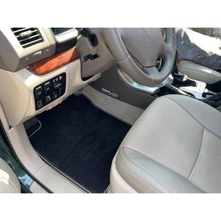 Deluxe tekstiilimatot (3 riviä, musta) Toyota Land Cruiser Prado 120 2002–2009 kuva 1