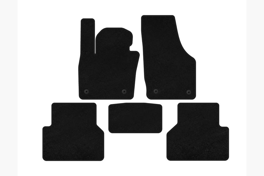 Audi Q3 2011–2019 Tekstiilimatot Deluxe (Musta) Image
