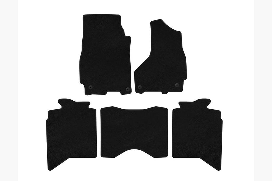 Dodge RAM (DS/DJ/D2) 2009–2024 Tekstiilimatot Deluxe (2013+, 5-paikkainen, musta) Image